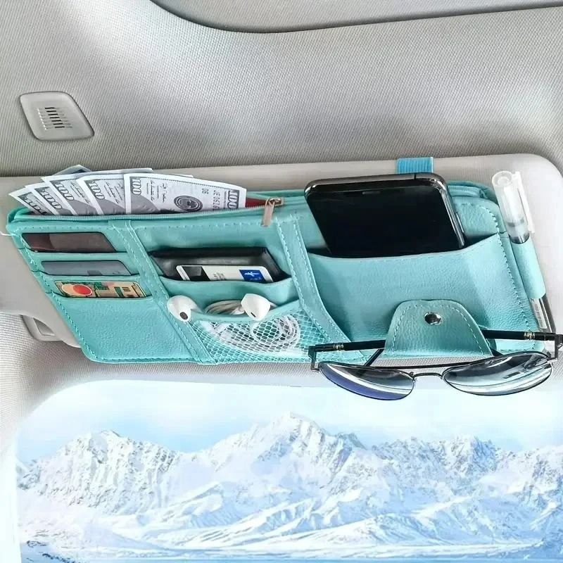 Car Sun Visor Organizer – Multi-Pocket Technical Infrastructure – High-Yield Interior Storage Hub