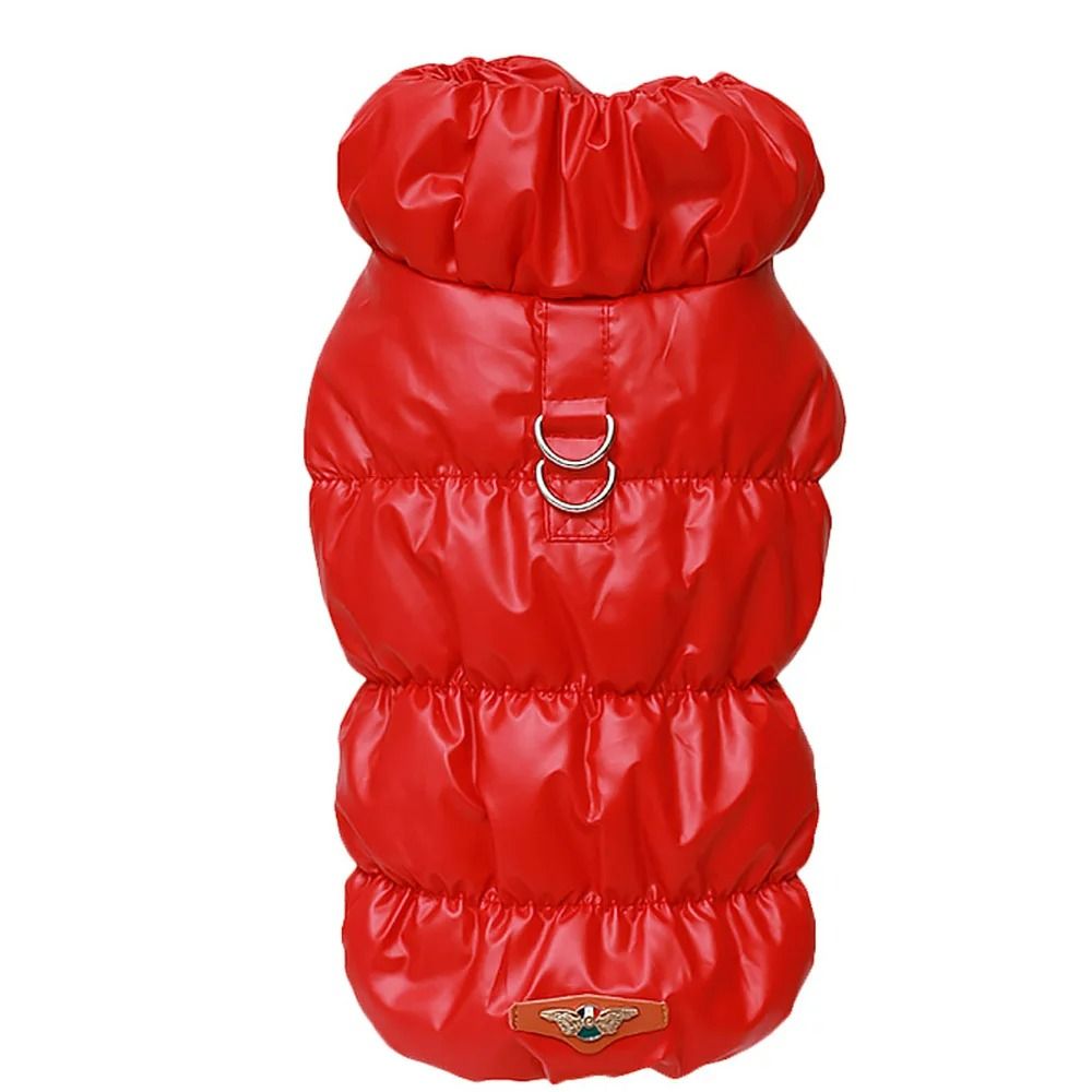 Insulated Winter Dog Puffer Jacket – Soft Padded Puppy Vest with Integrated Harness D-Rings