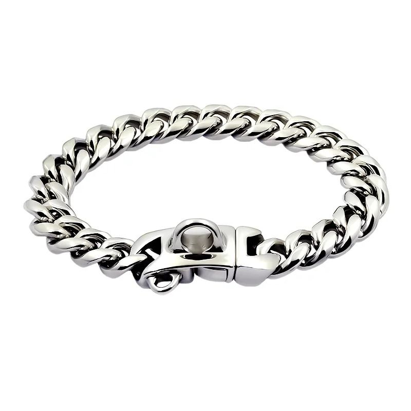 Luxury Gold Cuban Link Dog Collar โ 14mm Heavy-Duty Stainless Steel Choker