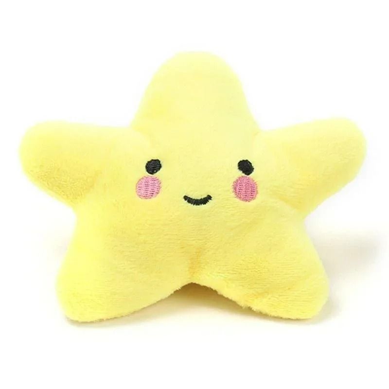 Interactive Plush Pentagram Squeak Toy – Soft Star-Shaped Playmate for Dogs & Cats