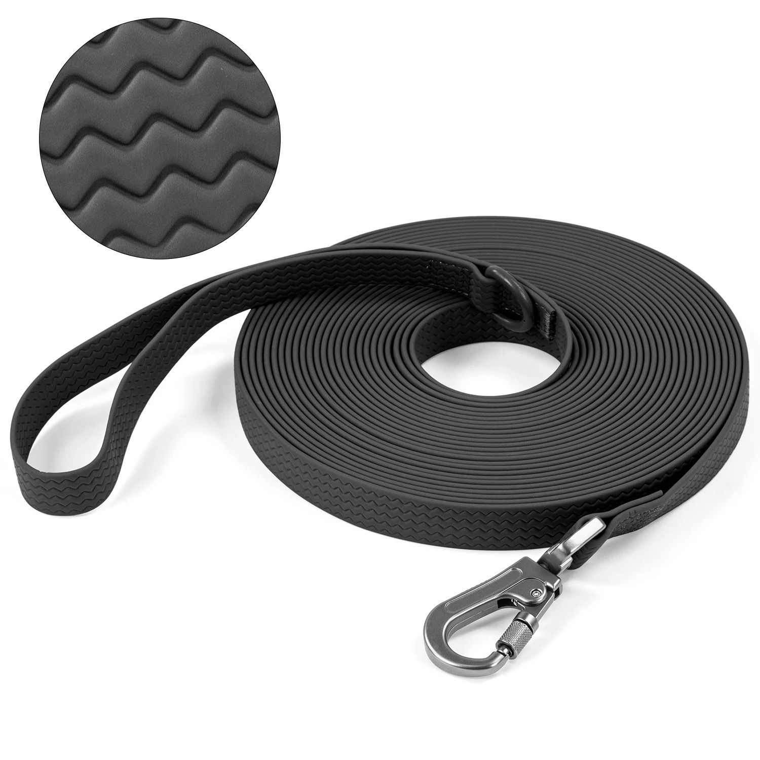 PVC Waterproof Dog Leash – Non-Slip Heavy-Duty Training Lead for All Weather