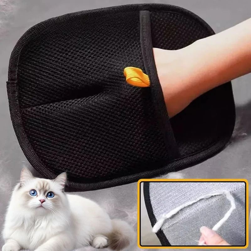 Electrostatic "Zero-Grip" Pet Hair Removal Mitts