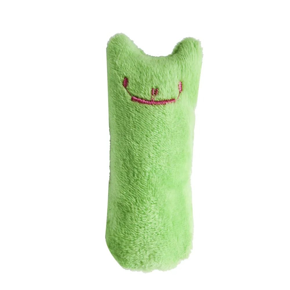 Interactive Plush Catnip Thumb Toy for Chewing & Teeth Grinding