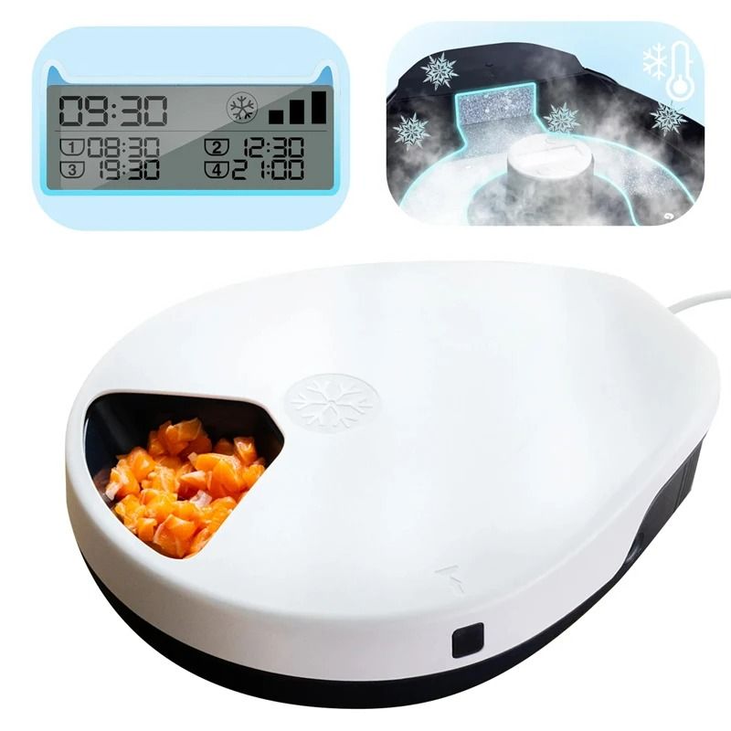 Smart Multi-Meal Automatic Wet Food Pet Feeder with Cooling