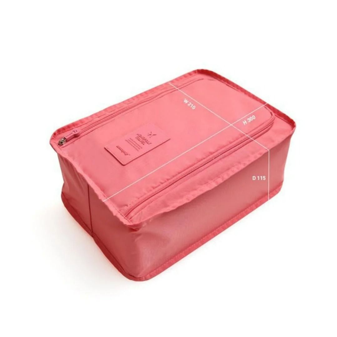 Portable High-Capacity Travel Shoe Bag - Waterproof Folding Footwear Storage Organizer