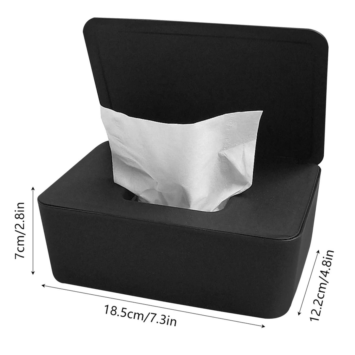 Dustproof Wet Tissue Box - Heavy-Duty Airtight Wipes Dispenser for Home, Office, and Vehicle