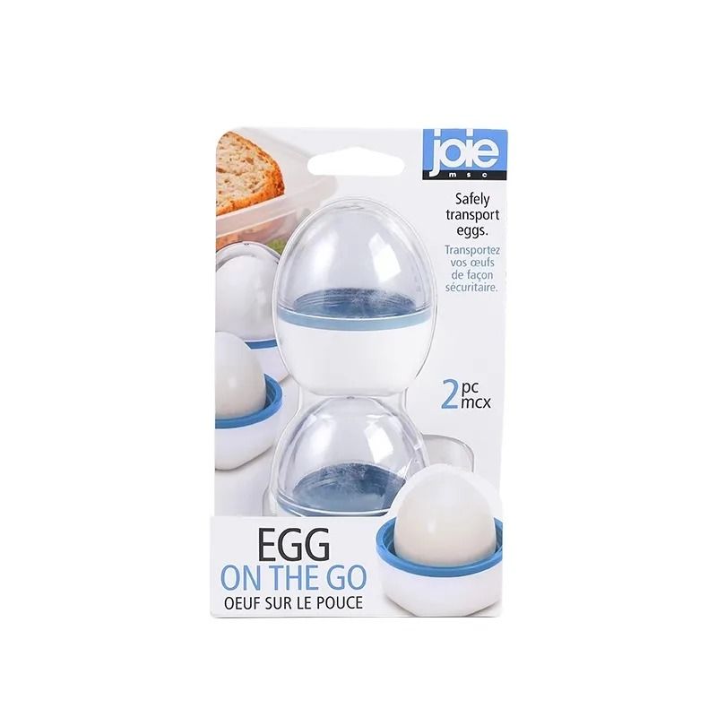 Portable Egg Case & Shockproof Outdoor Travel Container (2-Pack)