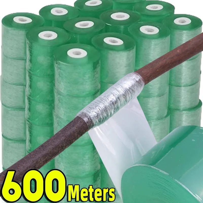 100-Meter PE Stretchable Grafting Tape – Self-Adhesive Garden Film Roll for Plant Seedlings, Trees, and Vines