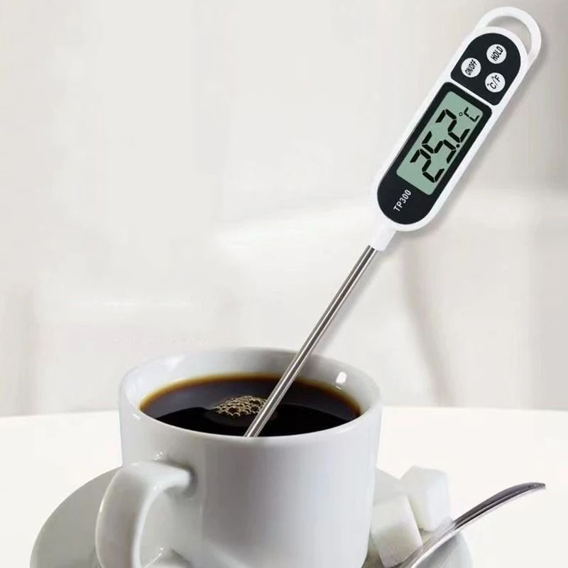 Digital Kitchen Thermometer TP300 – Electronic LCD Display Meat and Food Temperature Measuring Tool