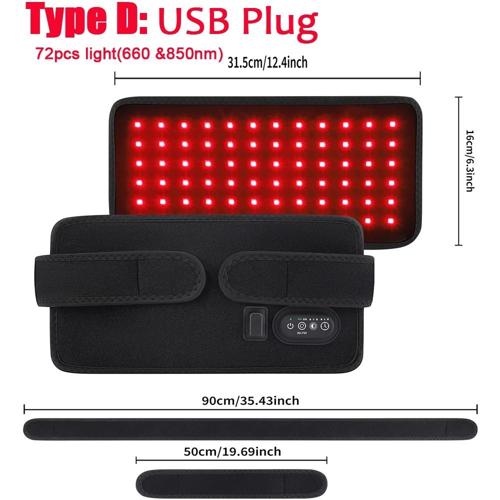 Multifunctional Cordless Red Light Therapy Pad for Joint & Muscle Relief