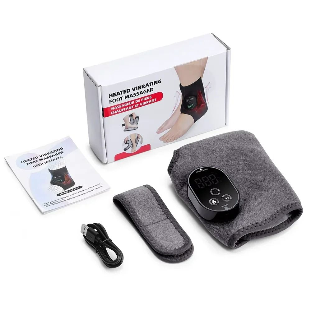 Electric Heated Ankle & Foot Massager with Vibration