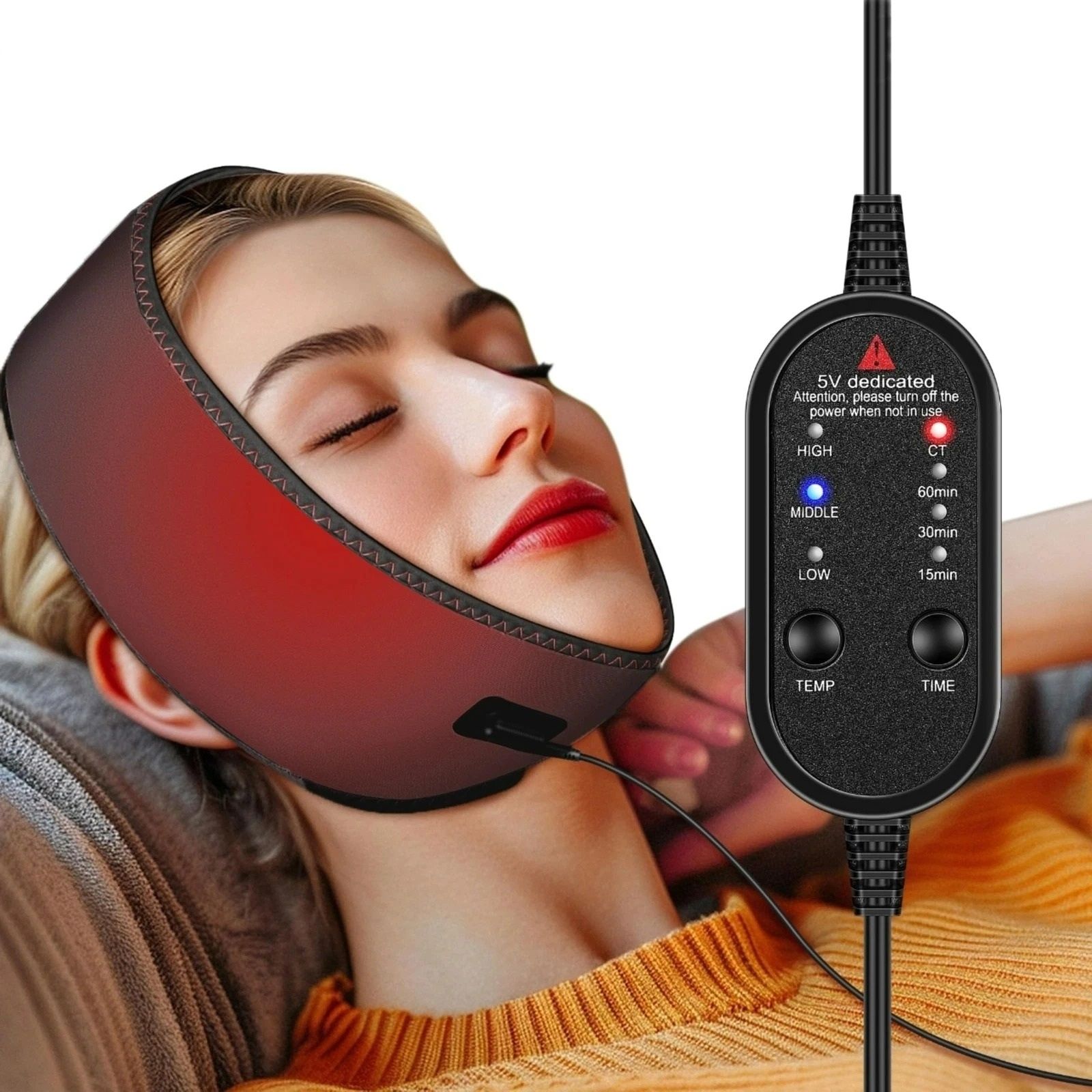 Electric Heating Pad for Face, Jaw & TMJ Relief