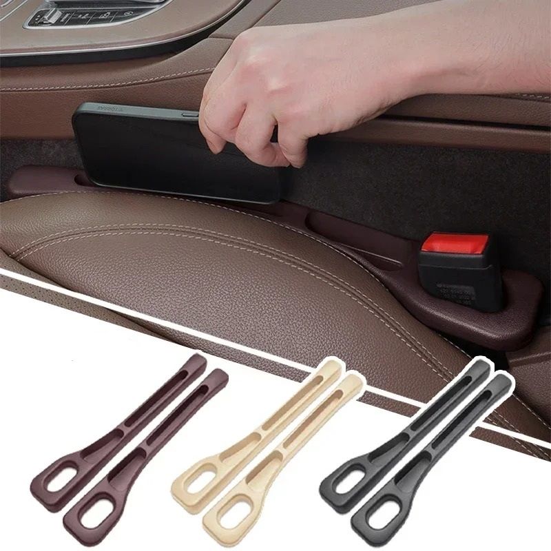Universal PU Leather Car Seat Gap Organizer & Storage Filler (1 Pair)