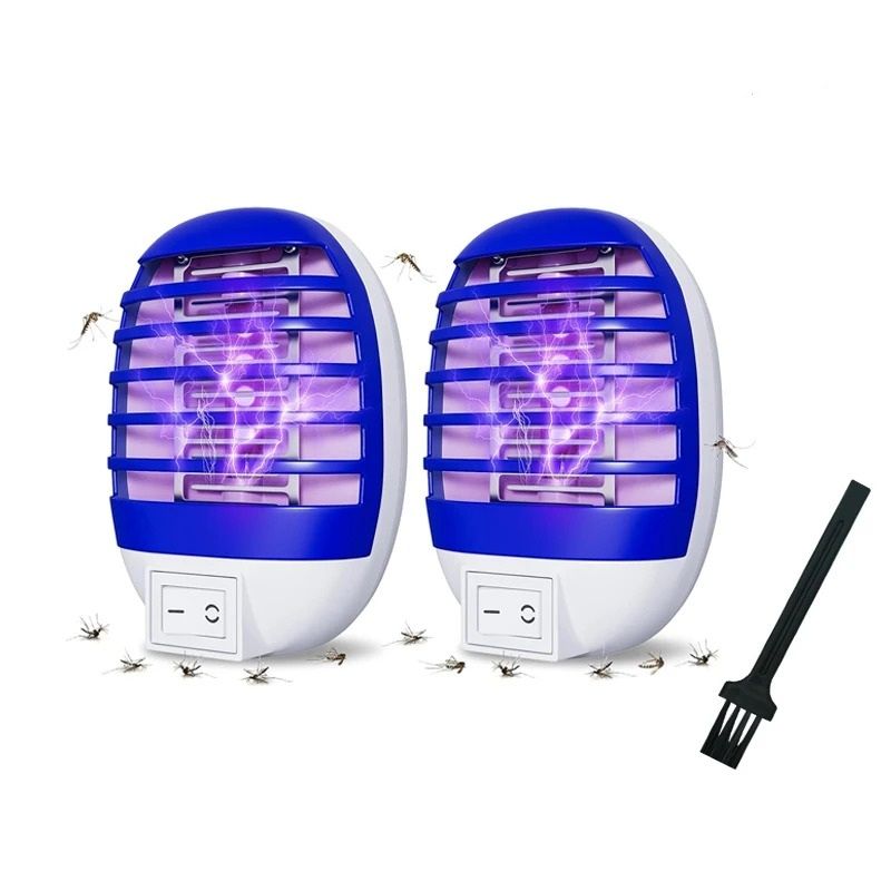 2-Pack LED Socket Mosquito Killer Night Lamps