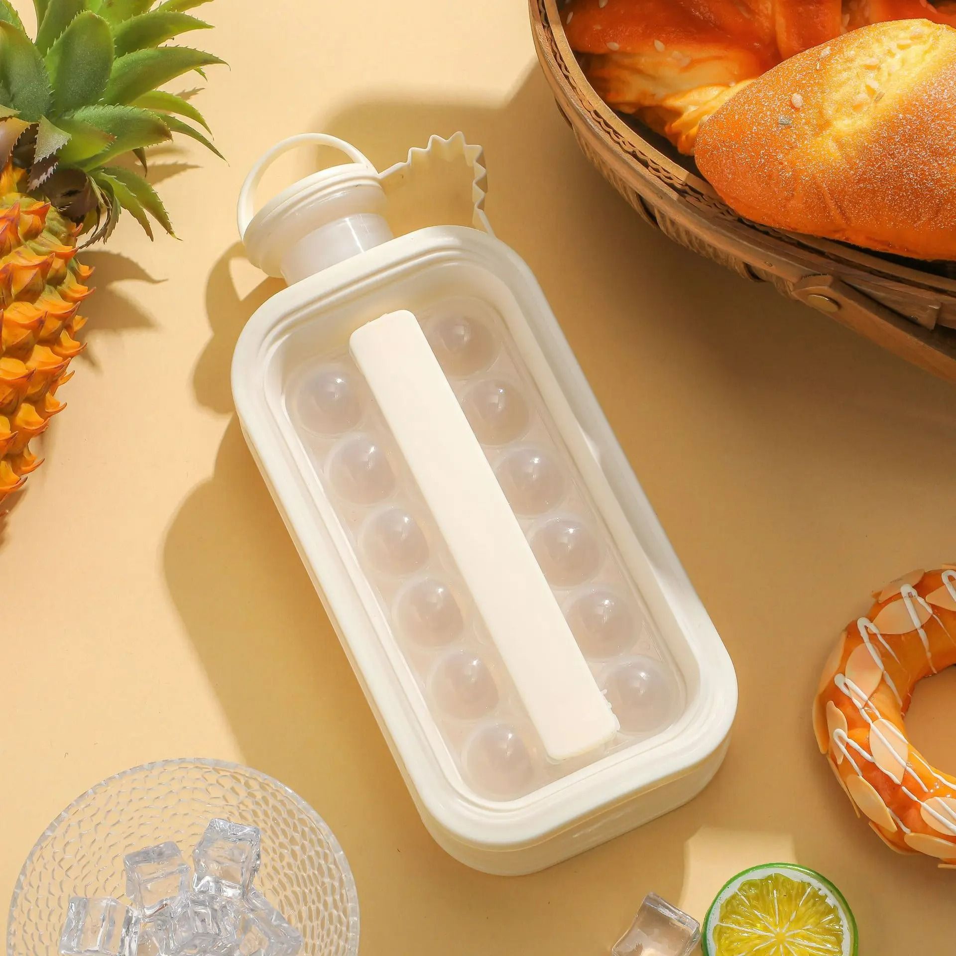Portable 2-in-1 Ice Cube Maker Water Bottle
