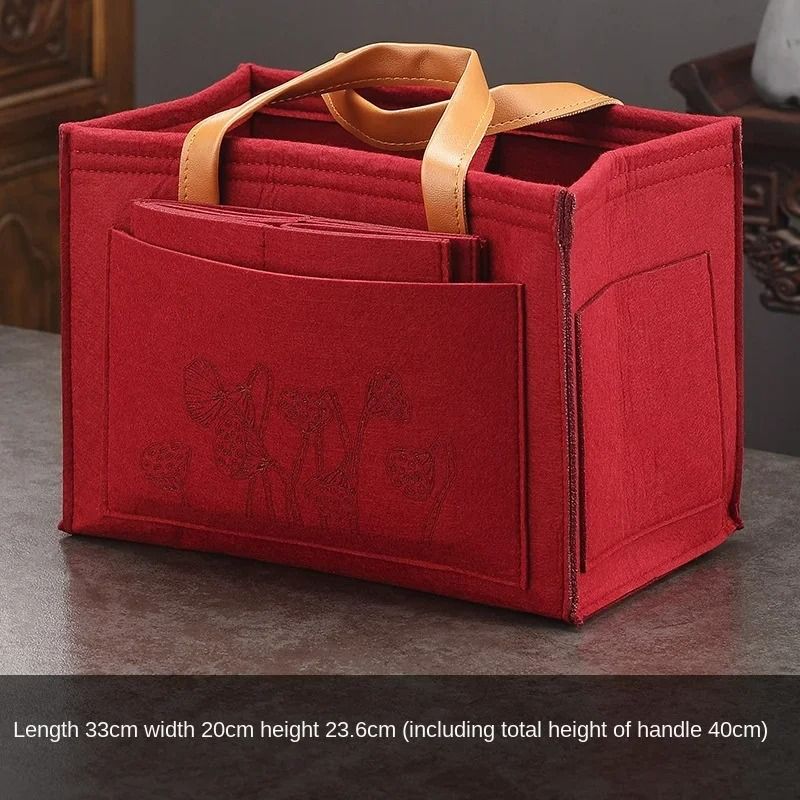 Portable Travel Tea Set Storage Bag