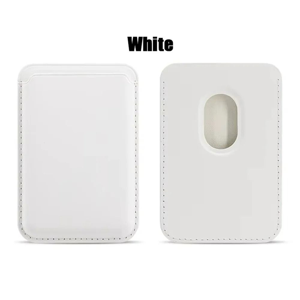 Magnetic Leather MagSafe Card Holder Wallet Pocket for iPhone 16 15 14 13 12 Pro Max & Samsung Galaxy S24 Ultra