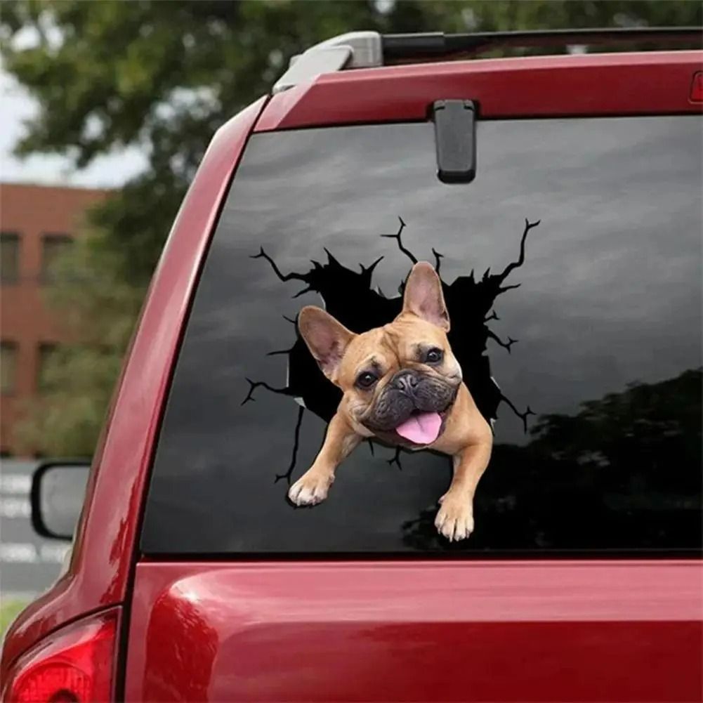 3D Cartoon Chicken Vinyl Decal & Car Window Sticker
