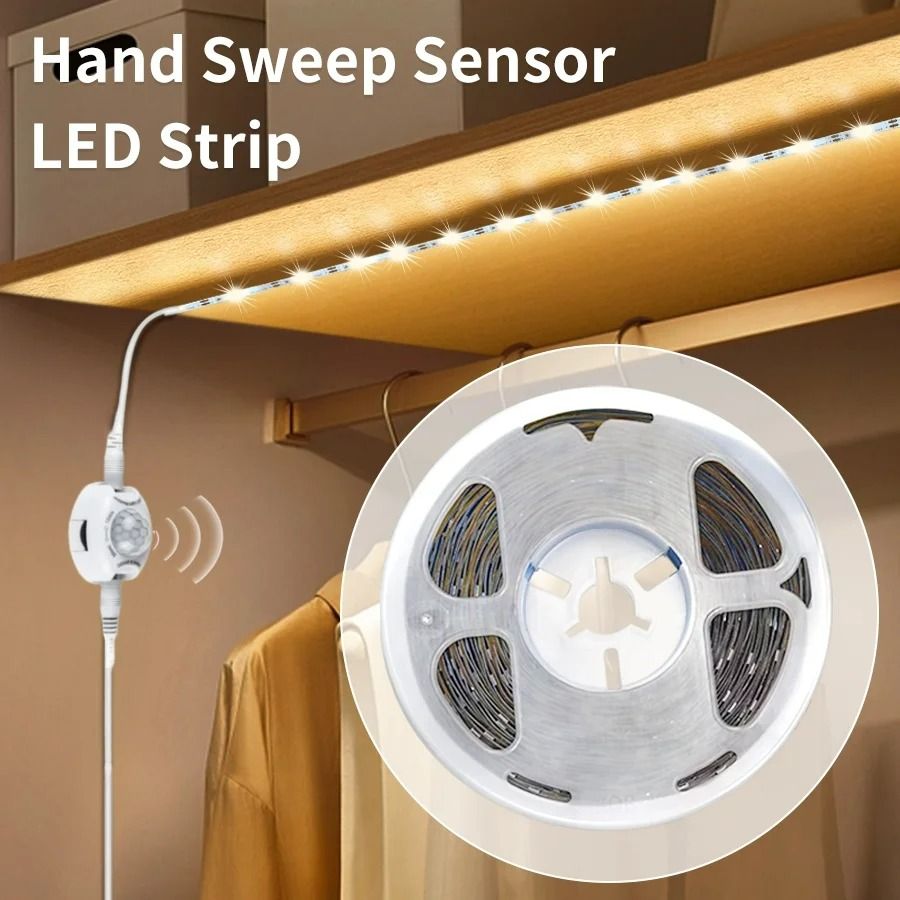 Waterproof PIR Motion Sensor LED Closet Light Strip (DC 12V)