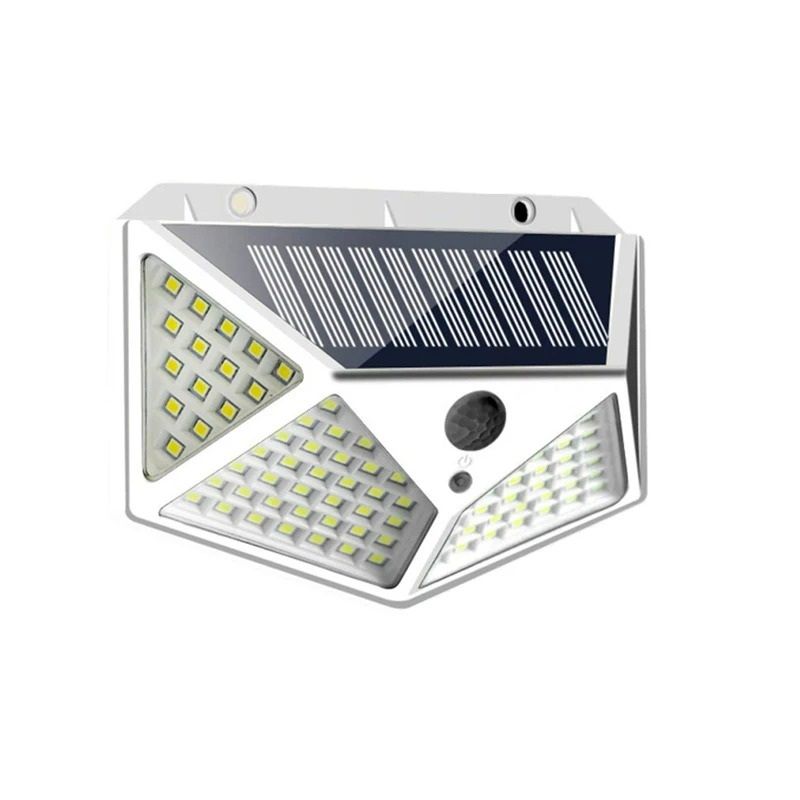 Outdoor Solar Motion Sensor Wall Light 100 LED Waterproof Security Flood Light