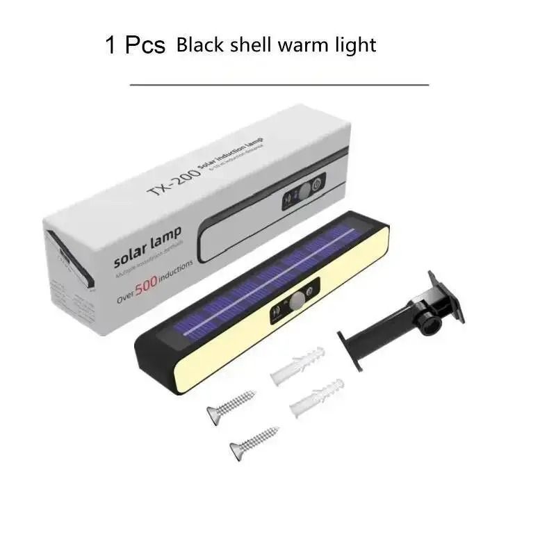 Solar Motion Sensor Outdoor Clip-On Light Waterproof Security Wall Lamp