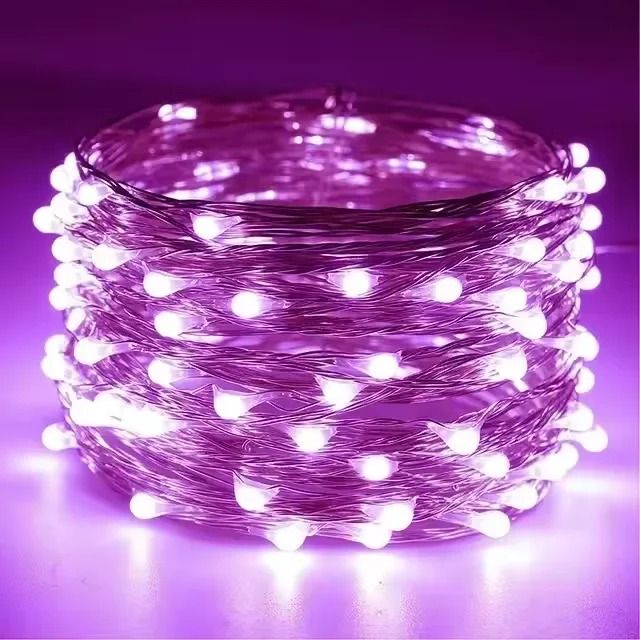 1-Pack Battery-Powered Copper Wire Fairy LED Light String Garland
