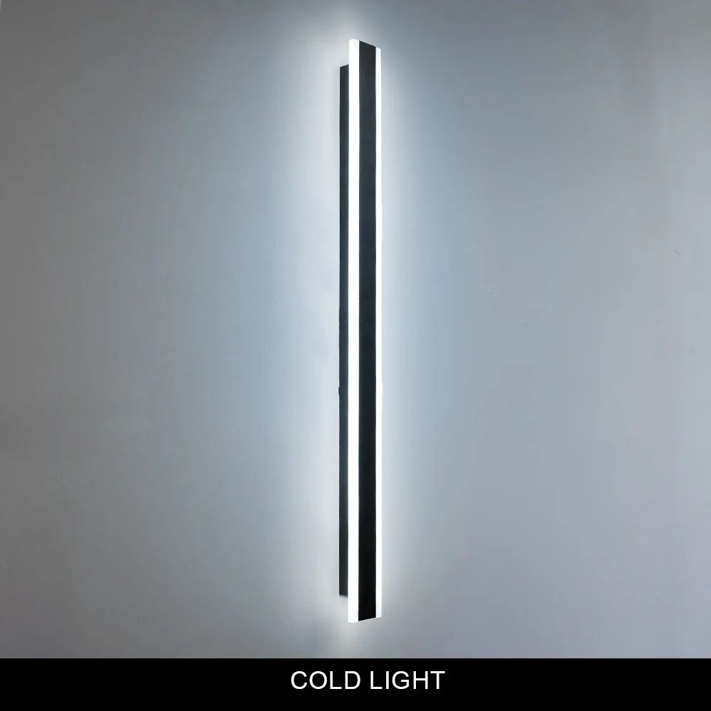 Modern Outdoor Remote Dimmable LED Linear Wall Sconce Fixture