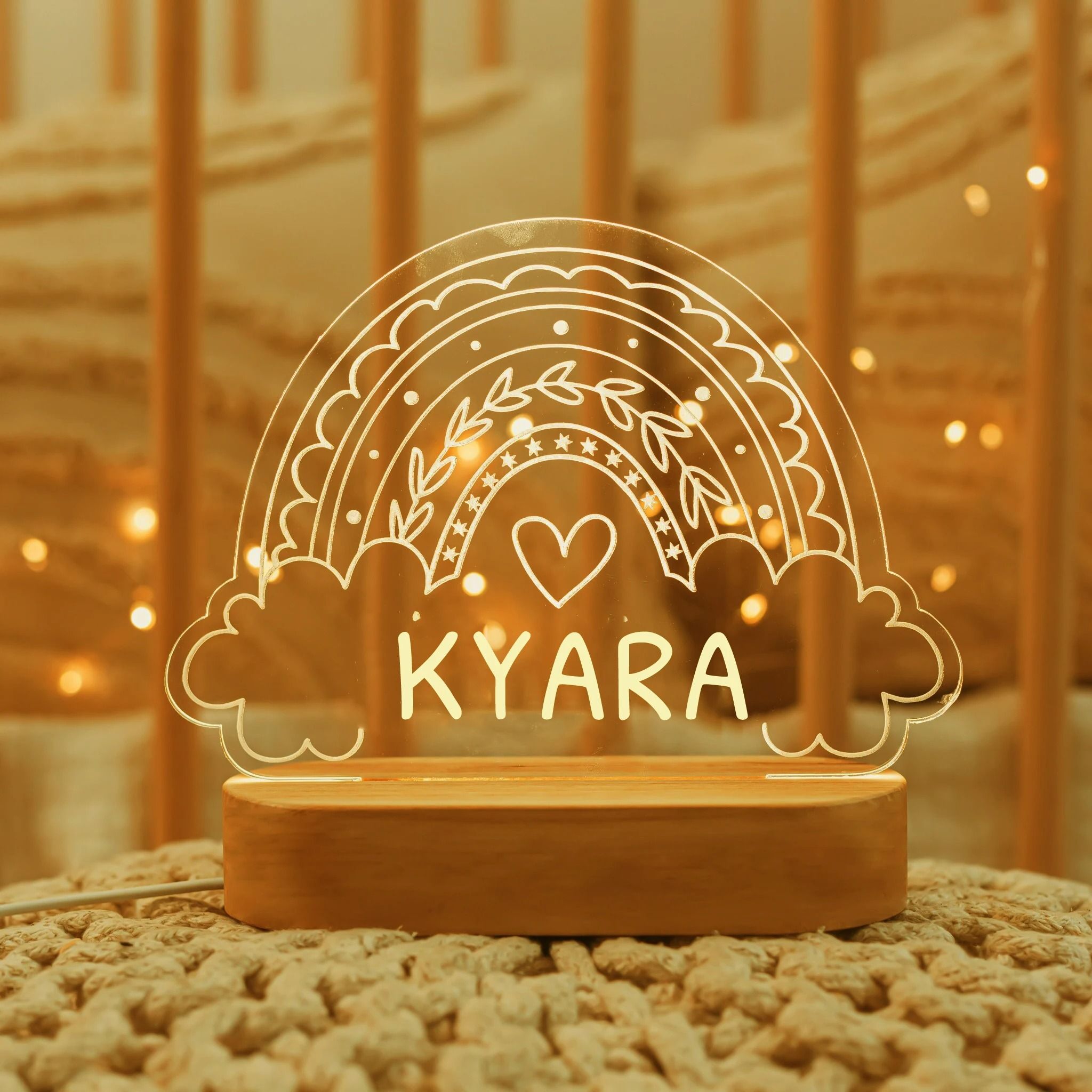 Personalized Children Name LED Night Light