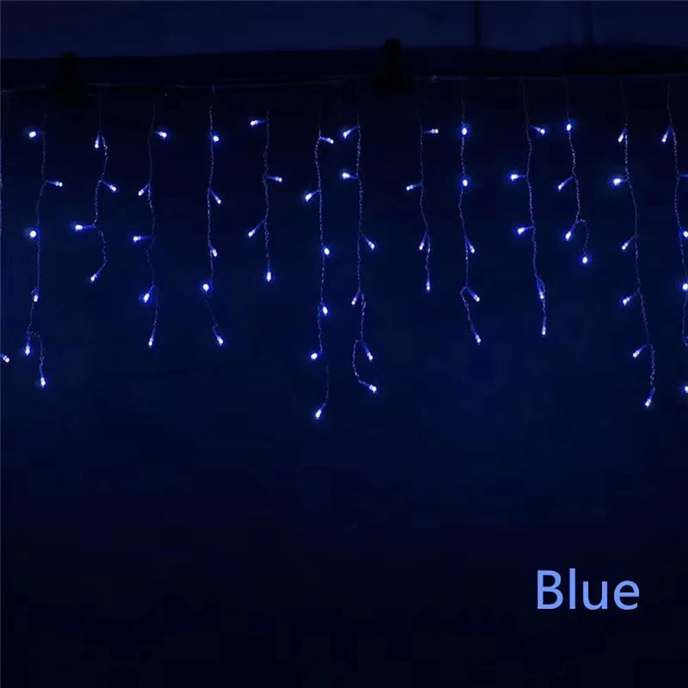 Outdoor Waterfall LED Icicle Curtain Lights Eaves String Lights