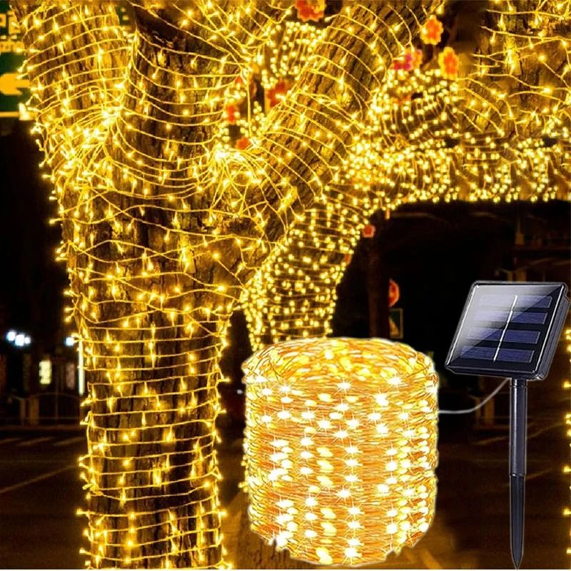 Eco-Solar Outdoor Waterproof LED Fairy String Lights