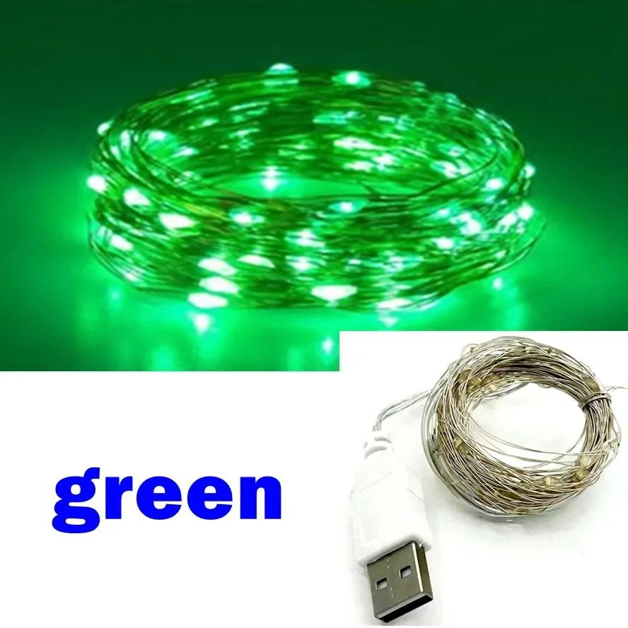 USB Copper Wire Outdoor LED Fairy String Lights