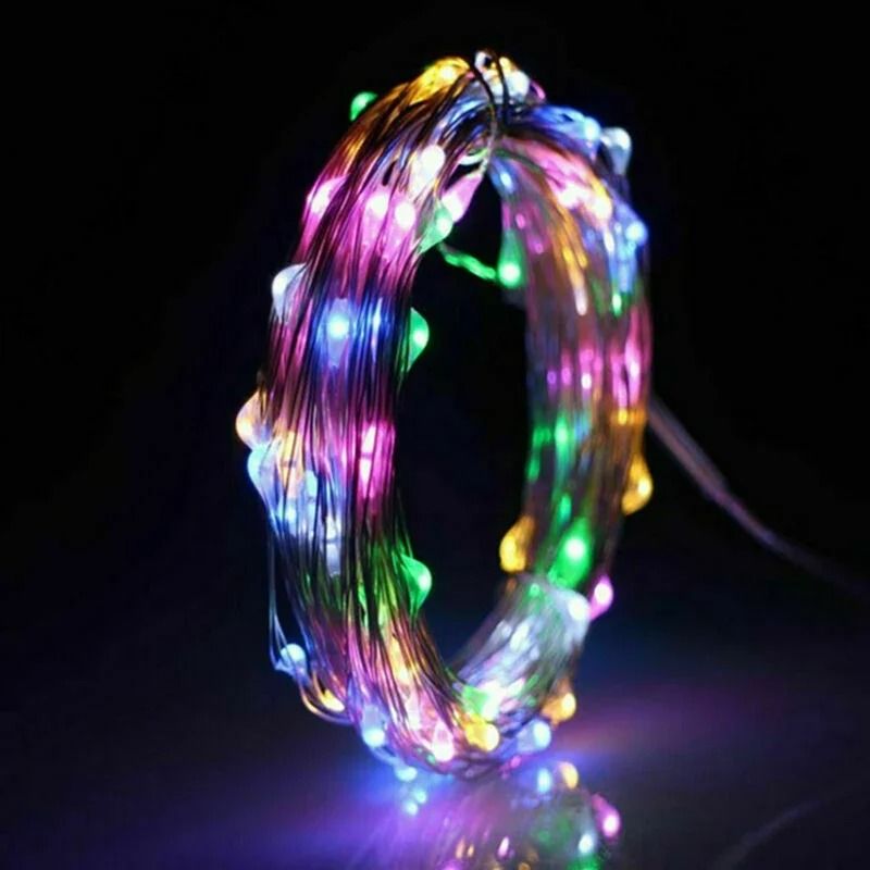 Battery-Operated Copper Wire LED Fairy String Lights