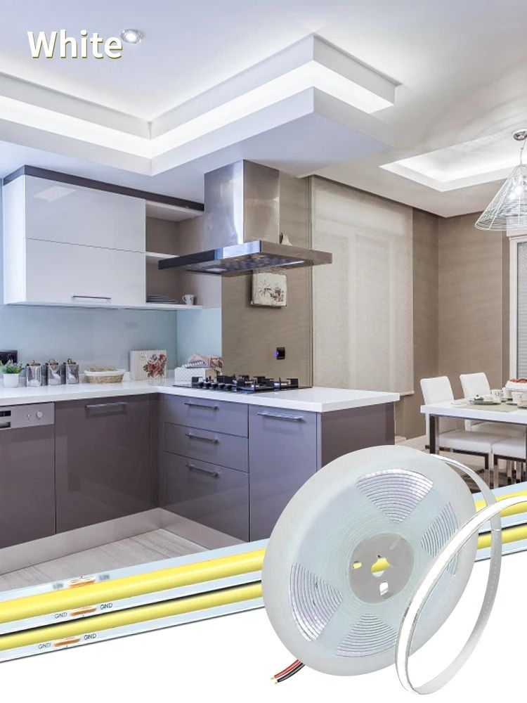 12V High-Density COB Flexible LED Strip Light (Dimmable)