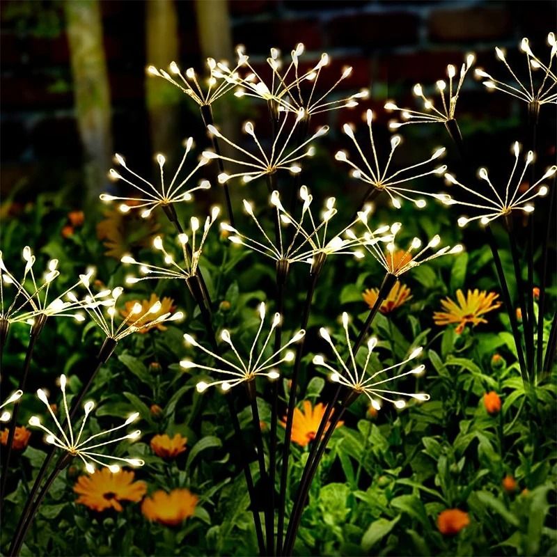 Solar 2-Mode Swaying Firefly Lights & Outdoor Pathway Accent