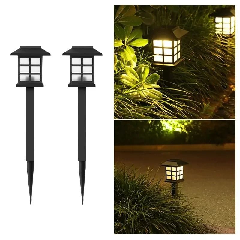 LED Solar Pathway Lights Outdoor Waterproof Garden Stake Lamp