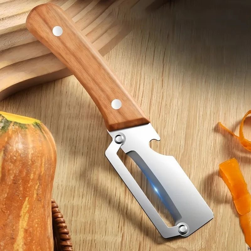 Multifunctional Stainless Steel Vegetable Peeler with Bottle Opener