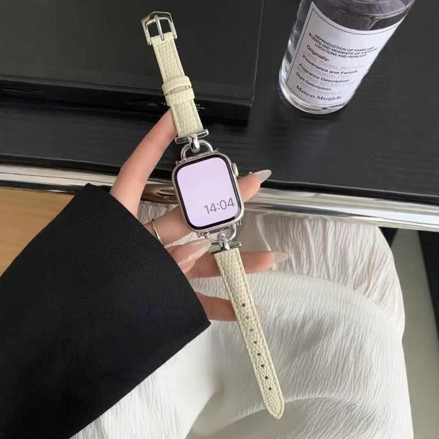 Magnetic Leather Loop Watch Strap for Apple Watch Series 1 through 11 & Ultra