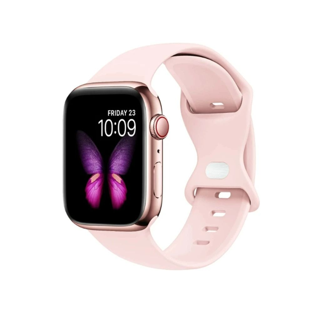 Soft Liquid Silicone Sport Watch Strap for Apple Watch Series 1 through 11 & Ultra