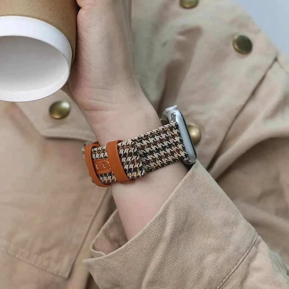 Feminine Leather Loop Magnetic Strap for Apple Watch Series 1 through 11 & Ultra