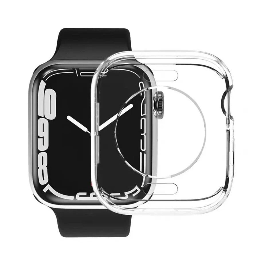 Full-Coverage Soft Silicone Bumper Protective Shell Case for Apple Watch Series 1 through 11 & Ultra