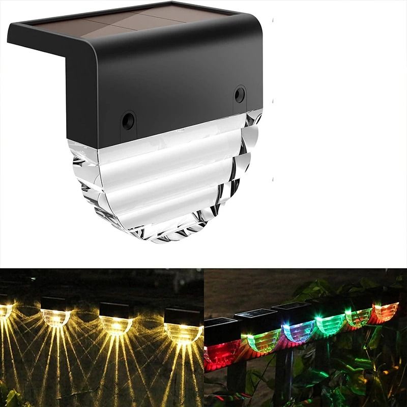 Outdoor Solar Deck & Fence Step Lights (4-Pack)