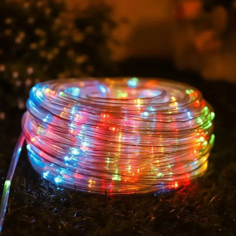 Outdoor Solar LED Rope Tube String Lights