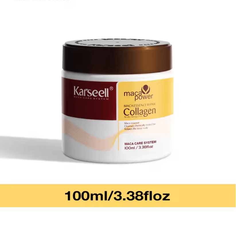 Collagen Hair Treatment Mask with Argan Oil for Deep Repair & Frizz Control