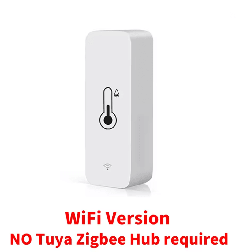 Tuya Smart WiFi Temperature and Humidity Sensor – Indoor Hygrometer Monitor with Alexa and Google Home Integration