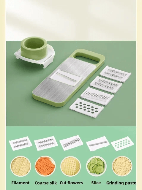 9 in 1 Vegetable Cutter Multifunctional Manual Slicer Grater and Chopper for Kitchen Prep