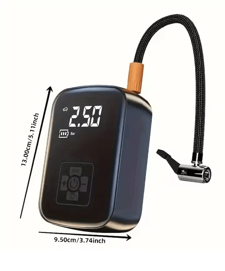Portable Wireless Tire Inflator 150 PSI Cordless Air Compressor Digital Display Auto Shut-Off Car Air Pump
