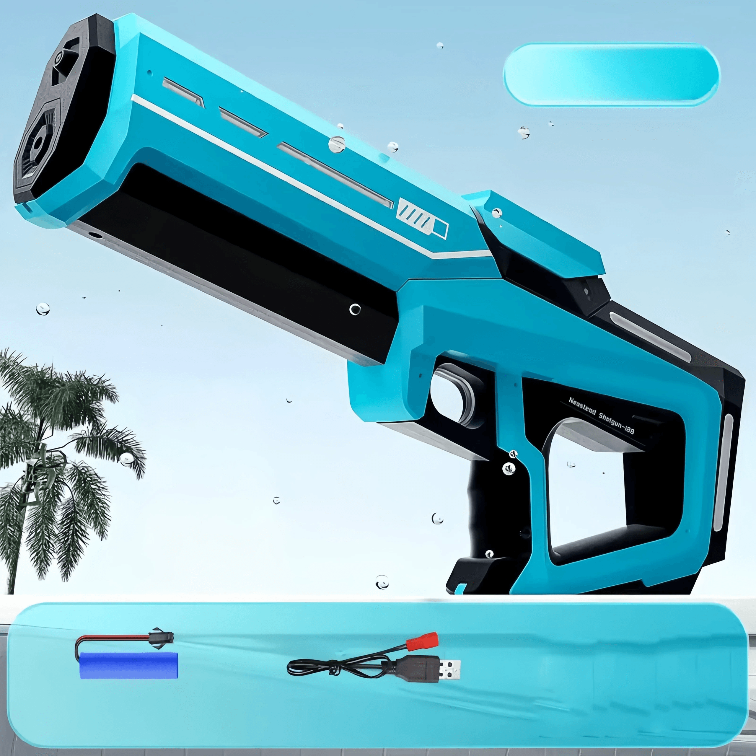 Electric Water Blaster for Kids and Adults with Automatic Suction and High Power Spray