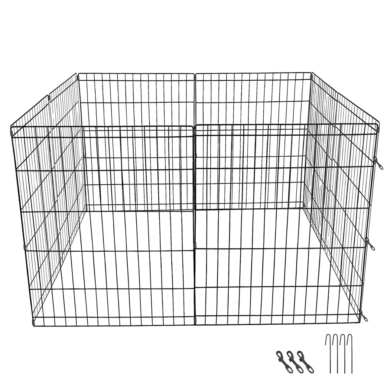 Adjustable Dog Playpen with 8 Panels for Indoor and Outdoor Use