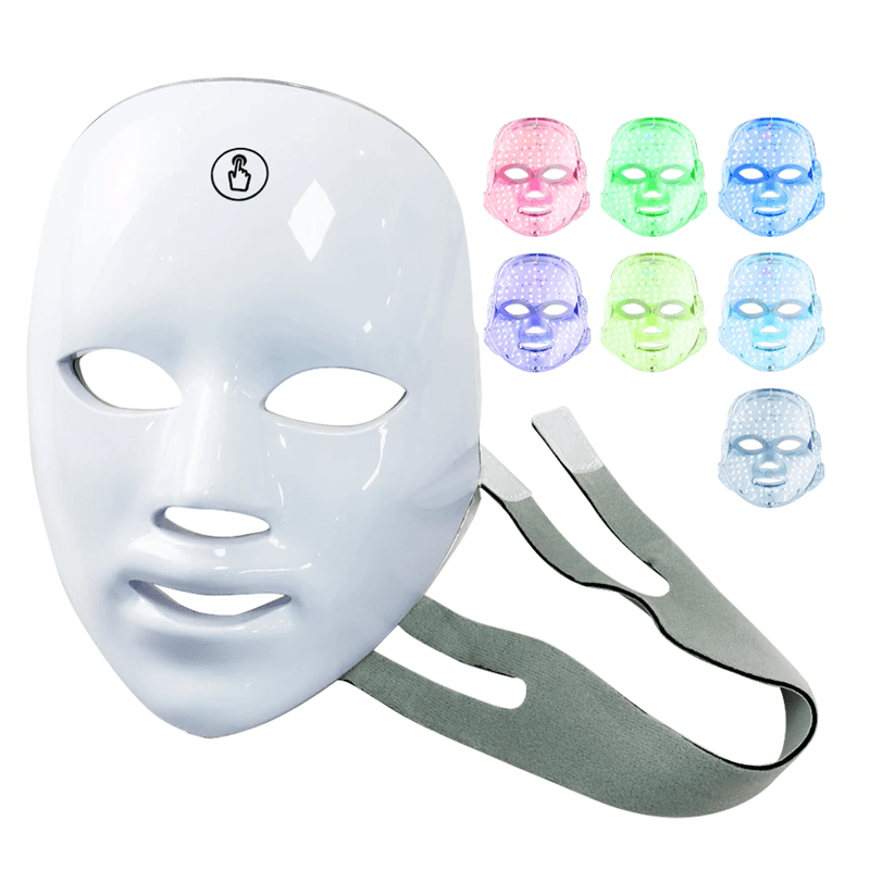 Skin Color Masks 7 Color LED Facial Mask for Skin Rejuvenation Acne Therapy a | Inspire ...