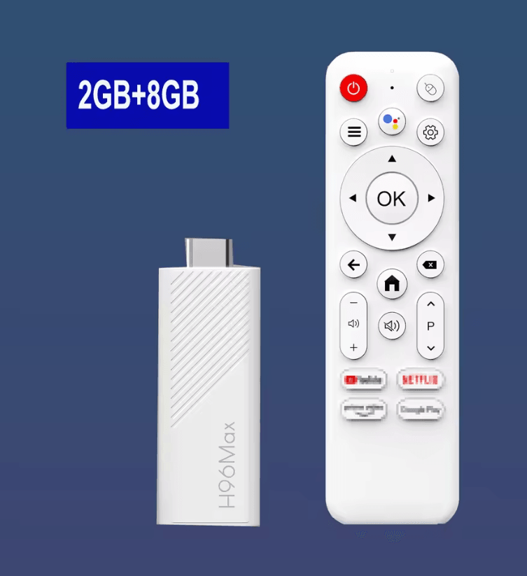 H96 Max H313 4K Android TV Stick with WiFi 6 & Voice Remote